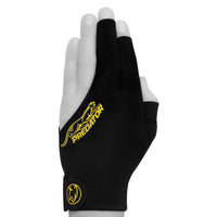 Predator Billiard Glove for Left Hand Black w/Yellow Logo L/XL