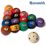 Aramith Tournament Black TV Billiard Pool Ball set 2 1/4"