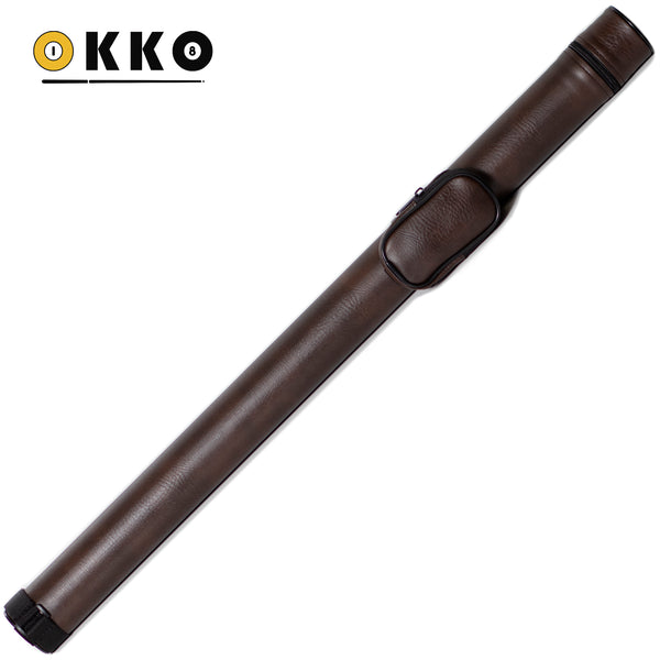 OKKO Billiard Hard Round Case Dark Brown 1x1