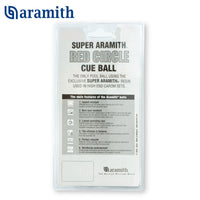 Super Aramith Pool Cue Ball 2 1/4" with Red Circle in a Blister