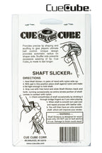 Cue Cube Tip Tool 2 in 1 Silver and Shaft Slicker Combo