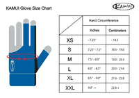 Kamui Billiard Glove QuickDry for Left Hand Blue XS
