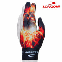 Longoni Billiard Glove Skull 2 for Left Hand