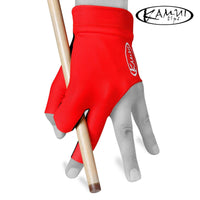 Kamui Billiard Glove QuickDry for Left Hand Red XS