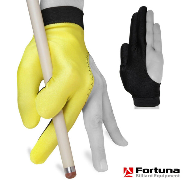 Fortuna Billiard Glove Classic Yellow/Black XL