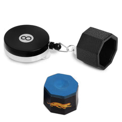OKKO Retractable Octagon 8-Ball Chalker w/Belt Clip Black w/Predator Chalk