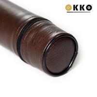 OKKO Billiard Hard Round Case Dark Brown 1x1