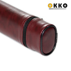 OKKO Billiard Hard Deluxe Oval Case Burgundy 1x1