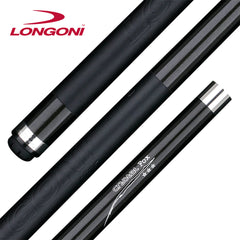 Longoni Crystal Fox Carom Cue w/Luna Nera FE69 Shaft Leather Wrap
