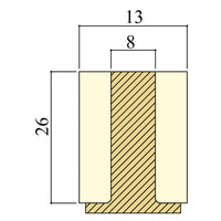 Longoni JBR Ferrule D13 d8 h26 Pool