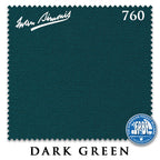 7 ft Simonis 760 Dark Green Pool Table Cloth with 6 Pre-Cut Rails