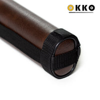 OKKO Billiard Hard Deluxe Oval Case Dark Brown 1x1