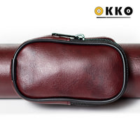 OKKO Billiard Hard Round Case Burgundy 1x1