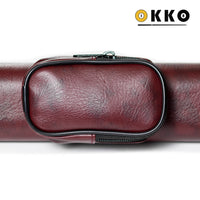OKKO Billiard Hard Deluxe Oval Case Burgundy 1x1