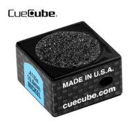 Cue Cube Tip Tool 2 in 1 Black and Shaft Slicker Combo