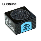 Cue Cube Tip Tool 2 in 1 Nickel Radius (.418") Black
