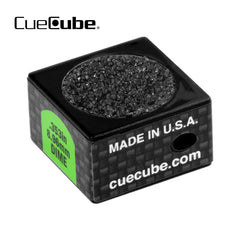 Cue Cube Tip Tool 2 in 1 Dime Radius (.353") Black