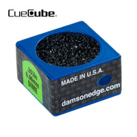 Cue Cube Tip Tool 2 in 1 Dime Radius (.353") Blue