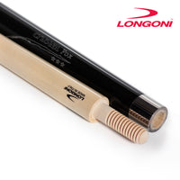Longoni Crystal Fox Carom Cue w/E71 Maple Shaft Leather Wrap