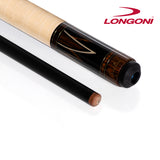 Longoni Niels Feijen Flames Curly Pool Cue w/Luna Nera Shaft