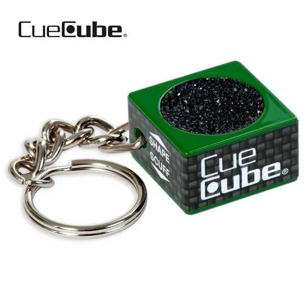 Cue Cube Tip Tool 2 in 1 w/keychain Green