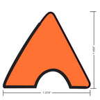 OKKO K55 Pool Table Rail Rubber Orange 42", Set of 6