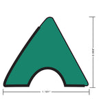 OKKO K66 Pool Table Standard Rail Rubber Green 42", Set of 6