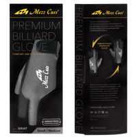 Mezz Premium Billiard Glove Gray L/XL