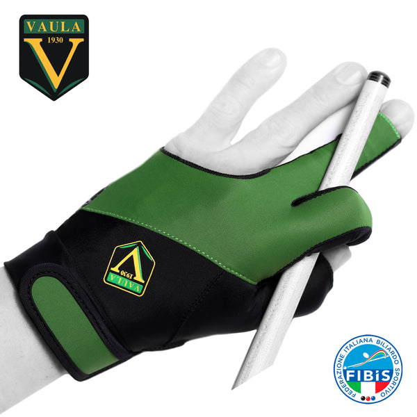 Vaula Pro Billiard Glove for Left Hand Green XL