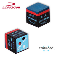 Longoni Blue Diamond Billiard Chalk 50 pcs 1 case