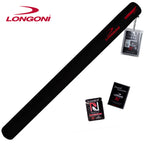 Longoni Luna Nera Pool Cue Shaft 12.4 mm Uni-Loc White Ferrule