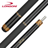 Longoni Niels Feijen Sparkle Pool Cue w/Luna Nera Shaft Leather Wrap