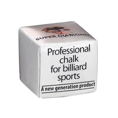 Super Diamond Billiard Chalk Grey White Box 1 pc