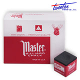 Master Billiard Chalk Black 12 pcs