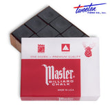 Master Billiard Chalk Black 12 pcs