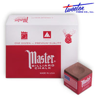 Master Billiard Chalk Brown 12 pcs