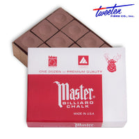 Master Billiard Chalk Brown 12 pcs