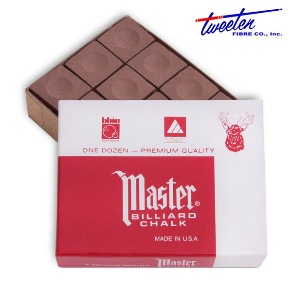 Master Billiard Chalk Brown 12 pcs