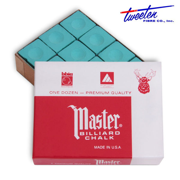 Master Billiard Chalk Green 12 pcs