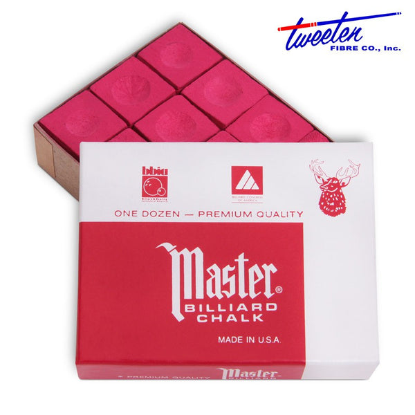 Master Billiard Chalk Red 12 pcs