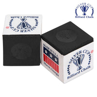 Silver Cup Billiard Chalk Black 12 pcs