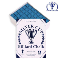 Silver Cup Billiard Chalk Blue 144 pcs