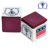Silver Cup Billiard Chalk Burgundy 12 pcs