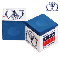 Silver Cup Billiard Chalk Royal Blue 12 pcs