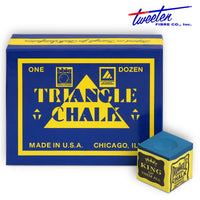 Triangle Billiard Chalk Blue 12 pcs