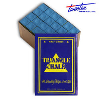 Triangle Billiard Chalk Blue 72 pcs