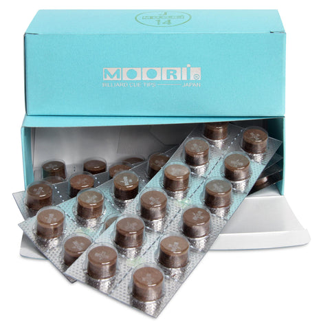 Moori Jewel Dark Brown Cue Tip Ø14mm Medium 1 pc