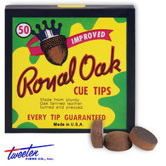 Royal Oak Cue Tip Ø9mm 50 pcs 1 box