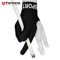 Fortuna Billiard Glove Sport Black M/L